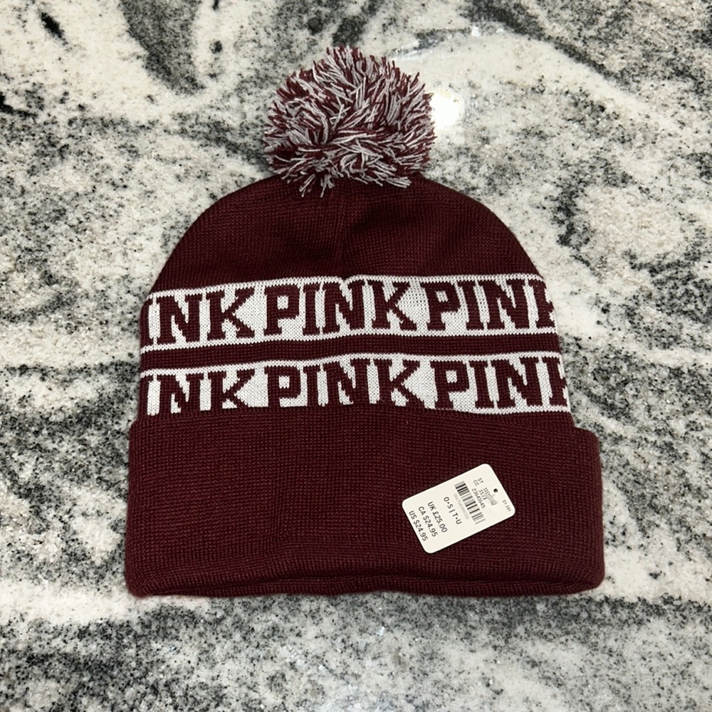 PINK beanie brand new still with tags